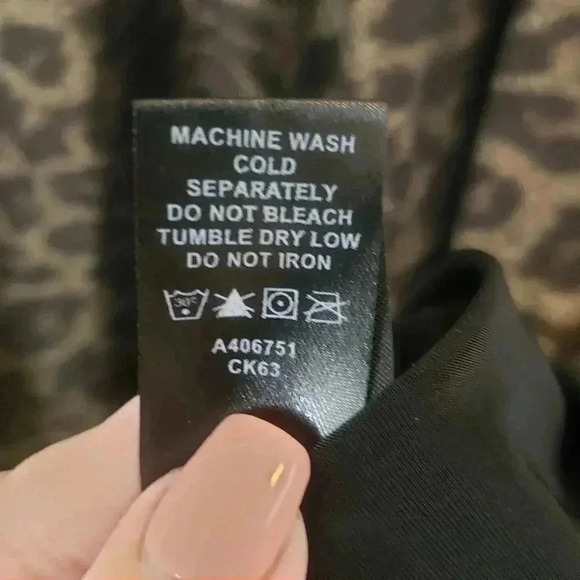 Carson Kressley Animal Print Cold Shoulder Blouse - Picture 8 of 8